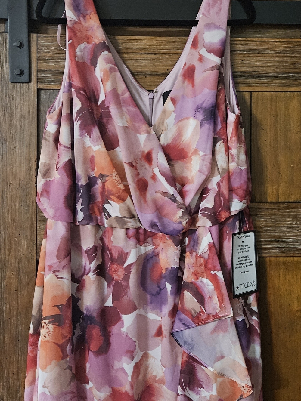 Xscape Floral Print Chiffon Midi Dress - Picture 3 of 7